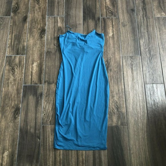 Fashion Nova Dresses Fashion Nova Upgrading Midi Dress Teal Criss